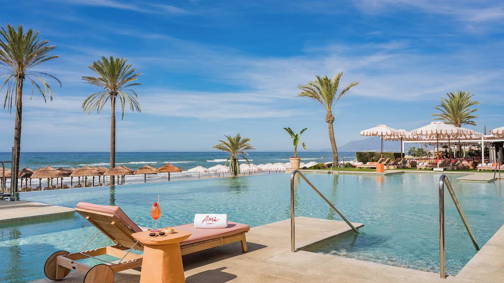 Private beach club, Marbella